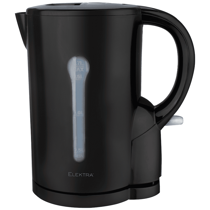 Elektra 1.7l Plastic Cordless Kettle - Black