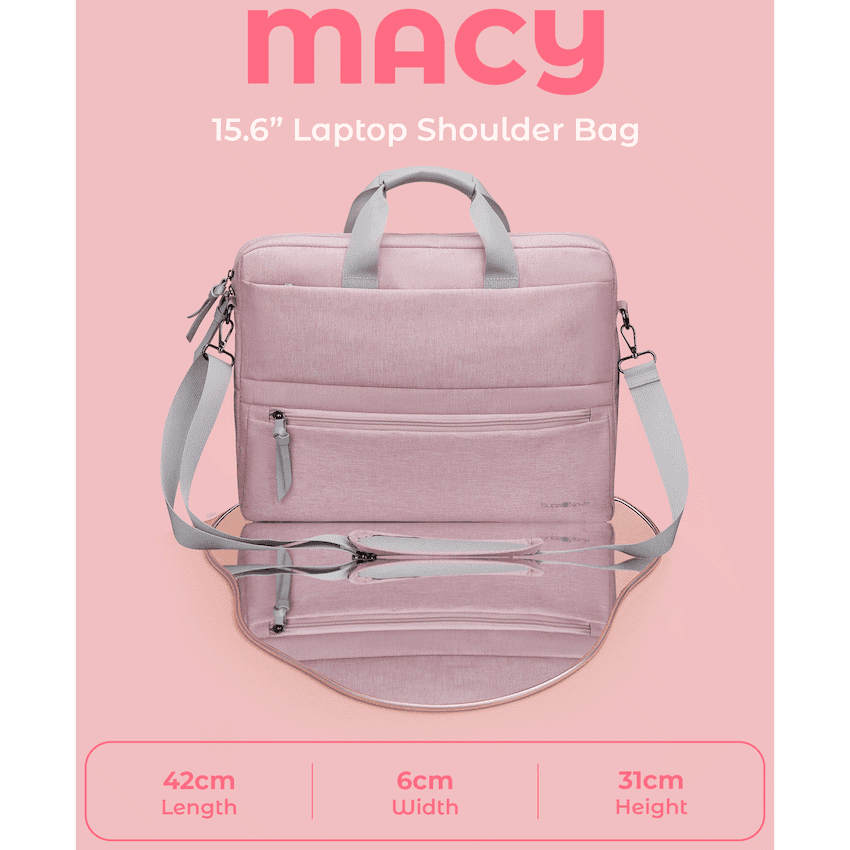 SupaNova Macy 15.6" Laptop Shoulder Bag Pink