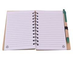 Bamboo Mid-Size Notebook & Pen