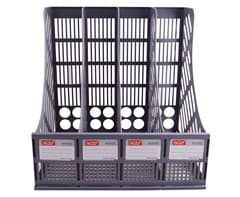 4 Bay File Holder