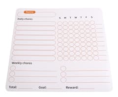 Fridge Magnet Chore Tracker & Reward Set