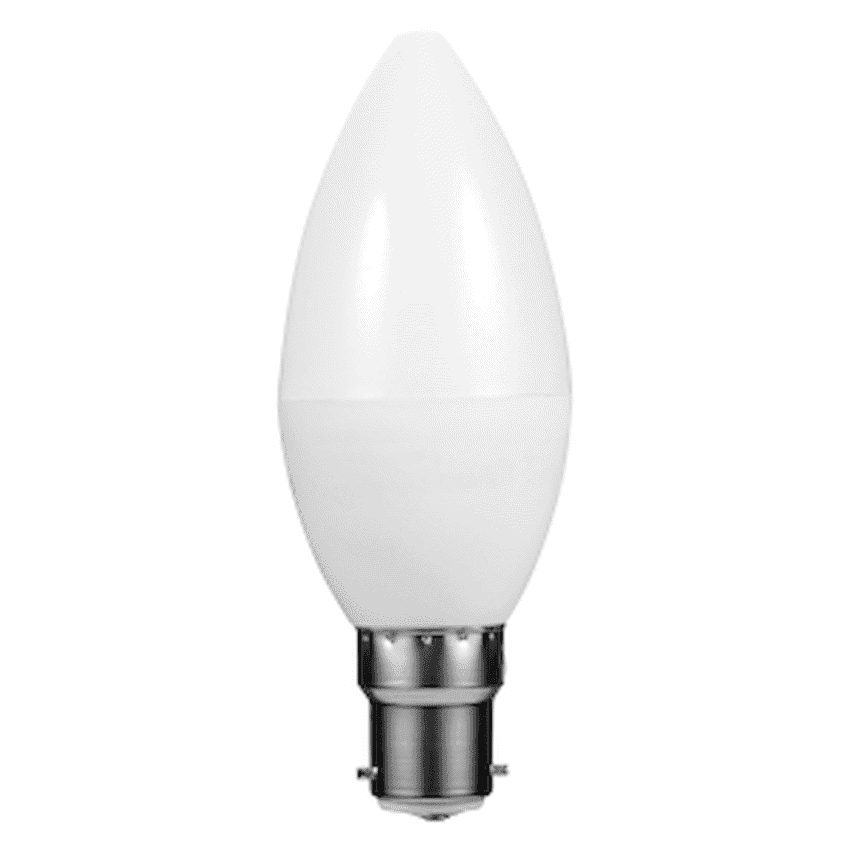 Switched 5w Candle LED Light Bulb B22