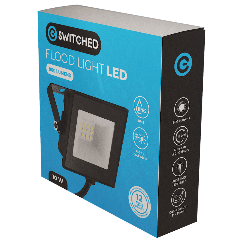 Switched 10w LED Flood Light