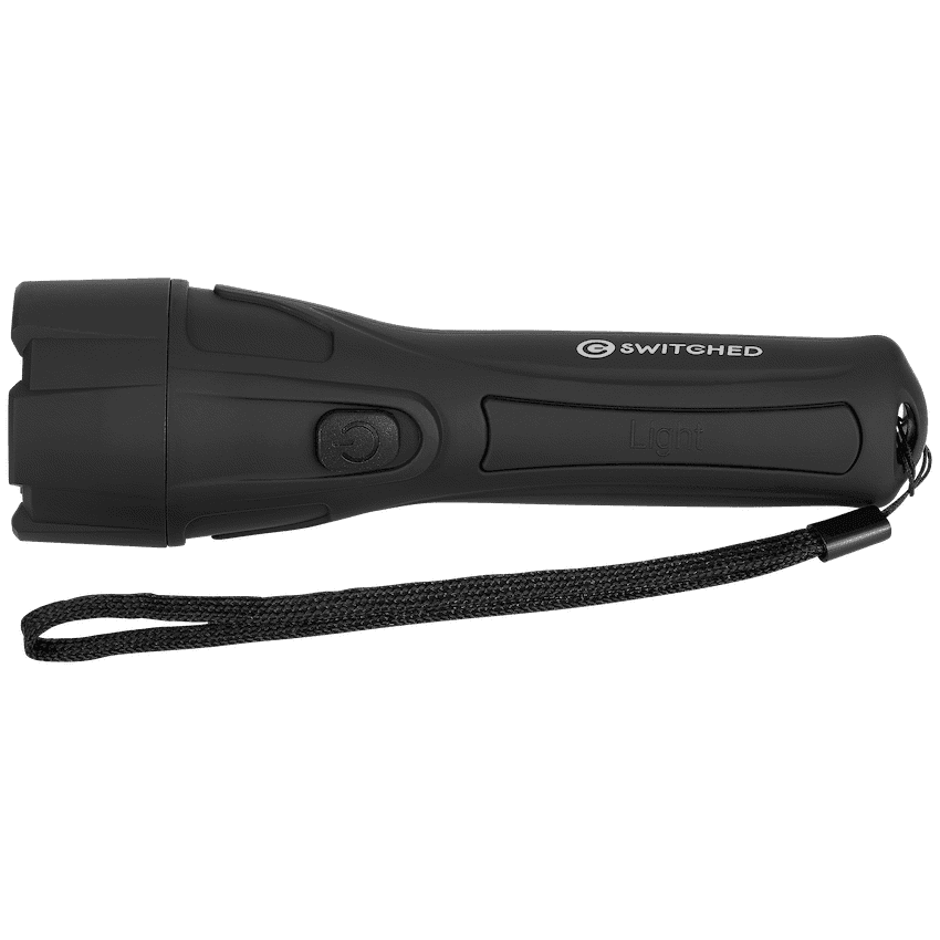 Switched 65 Lumen Flashlight - Black