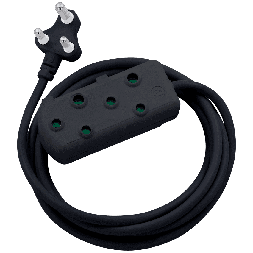 Switched Light-Duty Side-by-Side (SBS) Extension Leads 3m