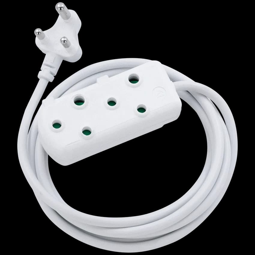 Switched Light Duty Side by Side (SBS) Extension Leads 5m