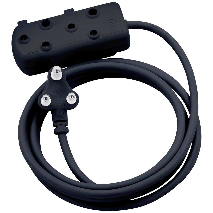 SWITCHED Heavy DUTY Side By Side(SBS) EXTENSION LEADS 3M