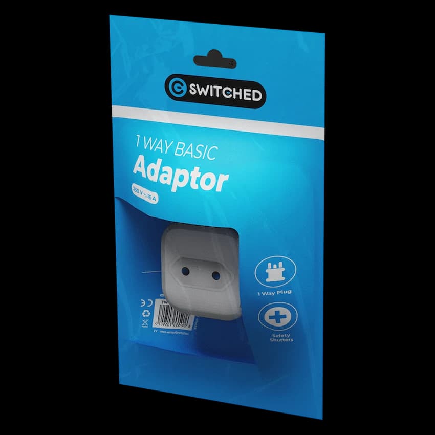 Switched 1 Way Euro Adaptor