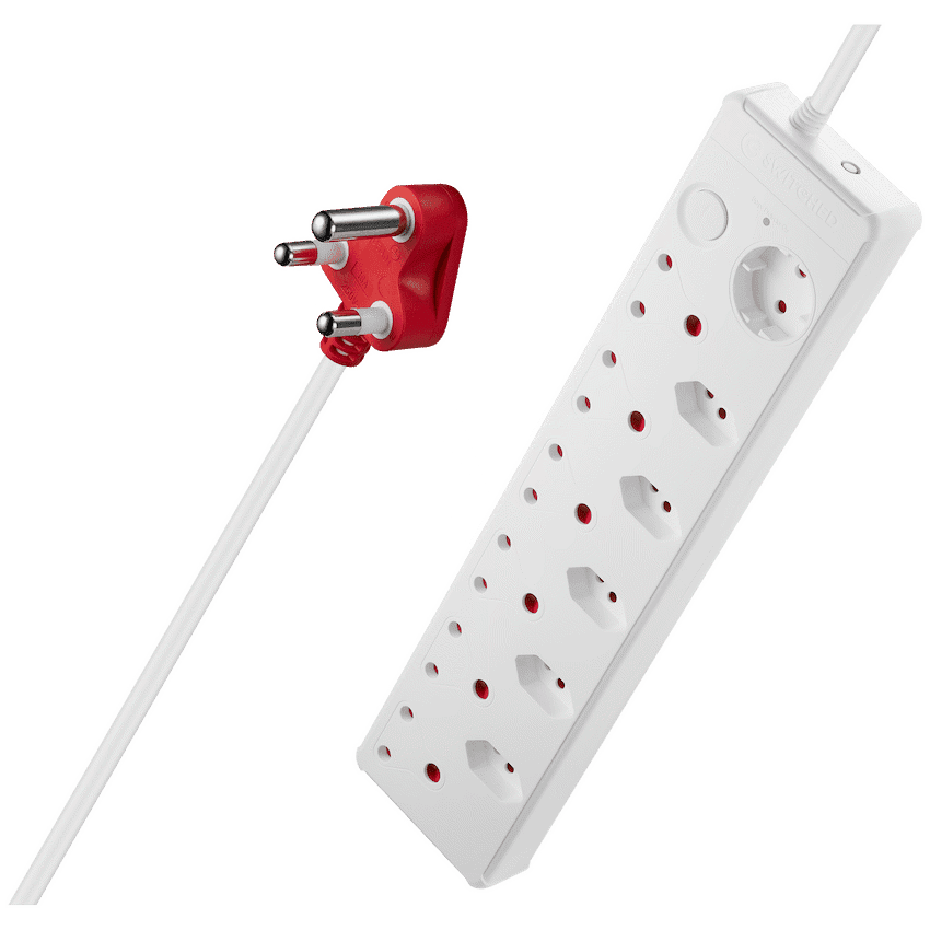 Switched Medium Surge 12-Way Multiplug 0.5m
