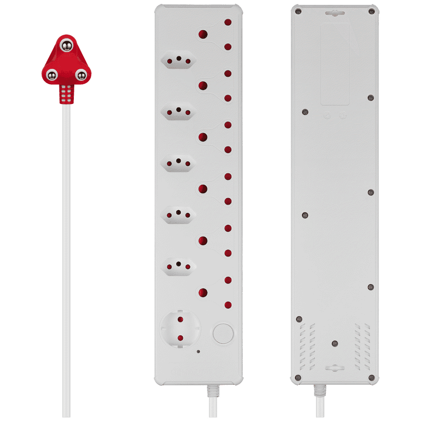 Switched Medium Surge 12-Way Multiplug 0.5m