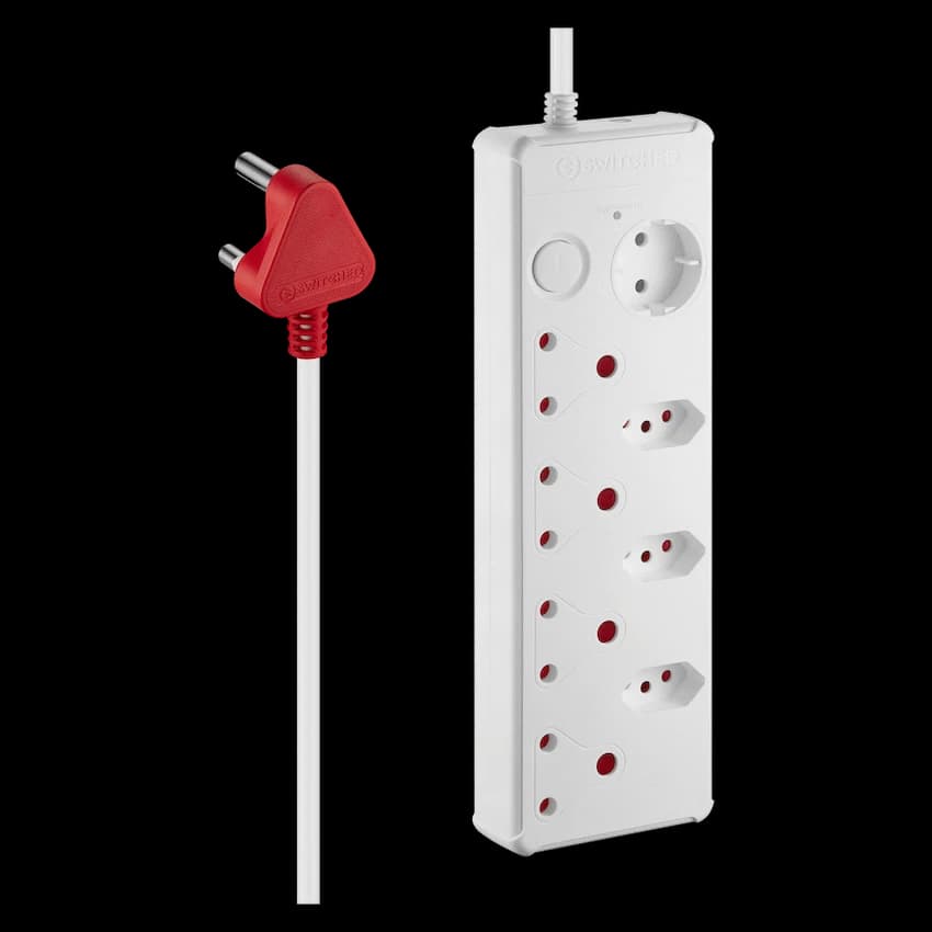 Switched Medium Surge 8-Way Multiplug 0.5m