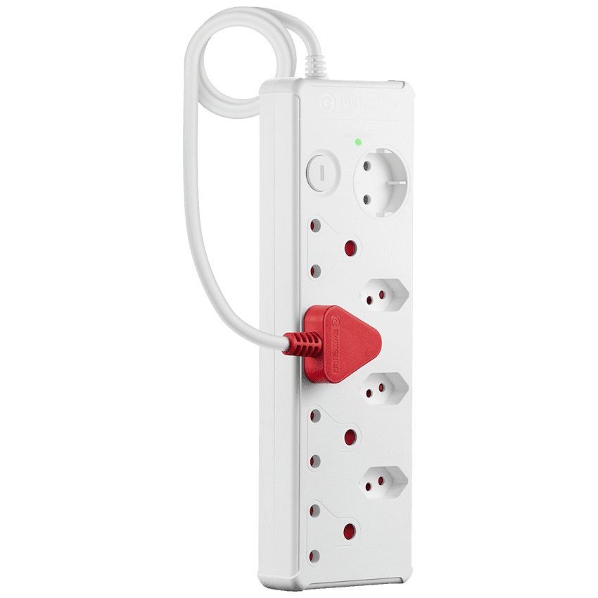 Switched Medium Surge 8-Way Multiplug 0.5m