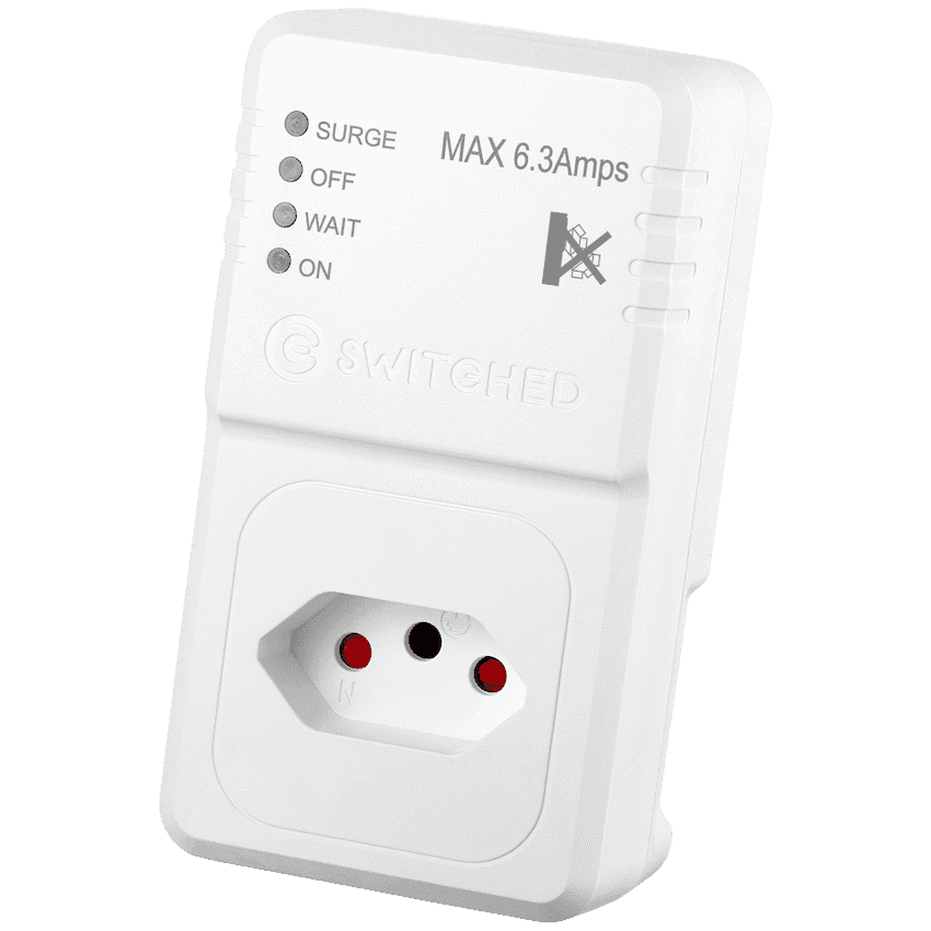 Switched 1-Way TV Surge Adaptor with SANS 164-2