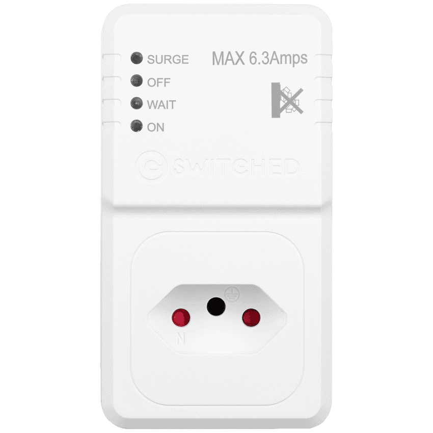 Switched 1-Way TV Surge Adaptor with SANS 164-2