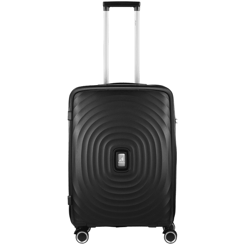 Travelwize Ripple PP 4-Wheel Spinner 65cm Luggage - Black