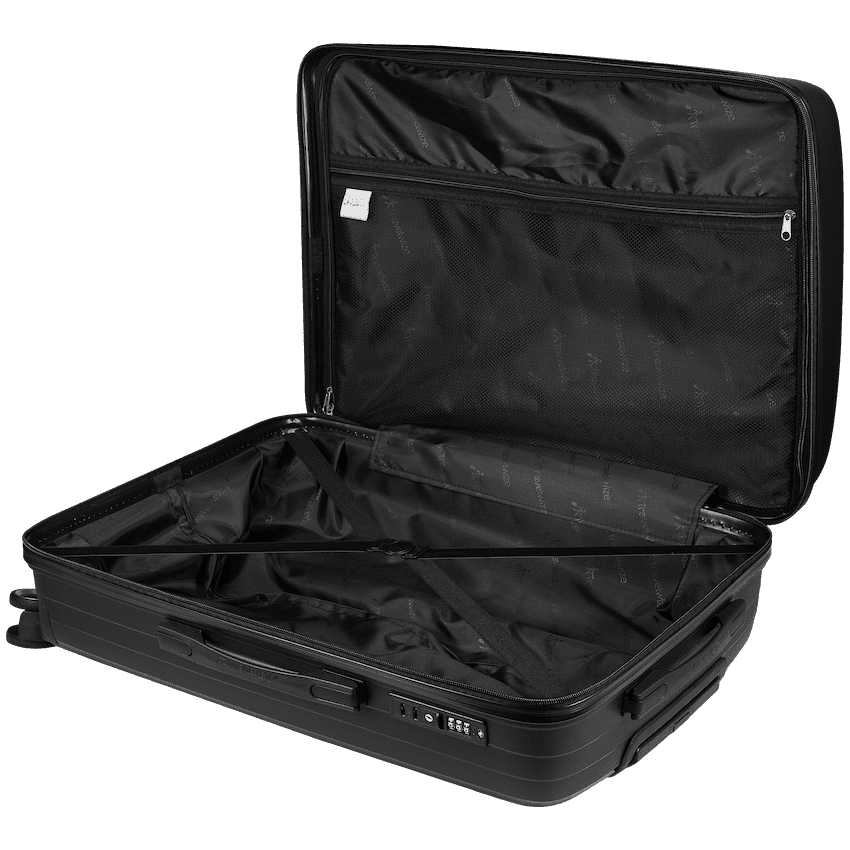 Travelwize Ripple PP 4-Wheel Spinner 75cm Luggage - Black