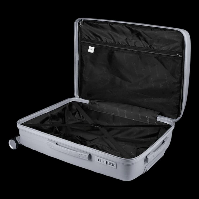 Travelwize Ripple PP 4-Wheel Spinner 55cm Luggage - Platinum