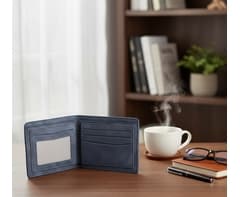 Urban Man Easton Cutout Detail PU Wallet