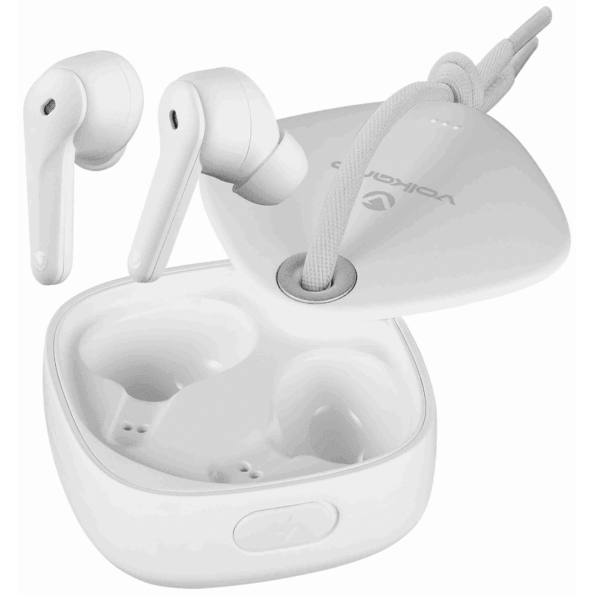 Volkano Ore Series True Wireless Earphones with Charging Case - White