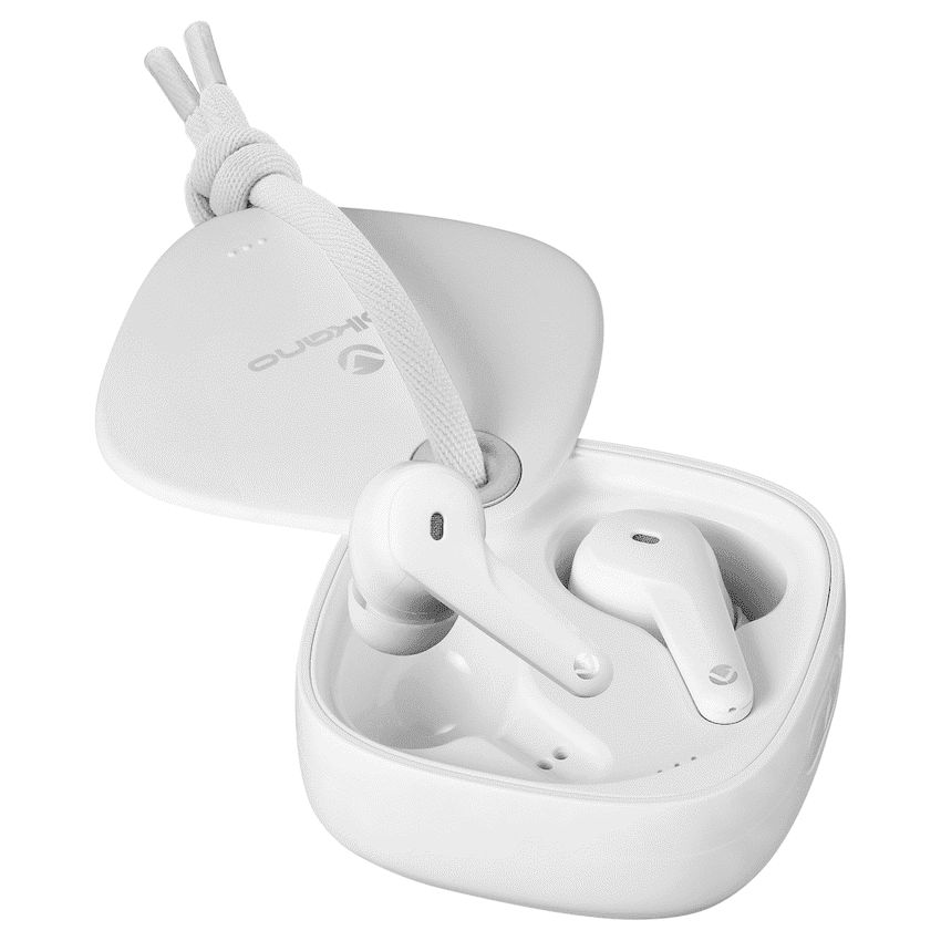 Volkano Ore Series True Wireless Earphones with Charging Case - White