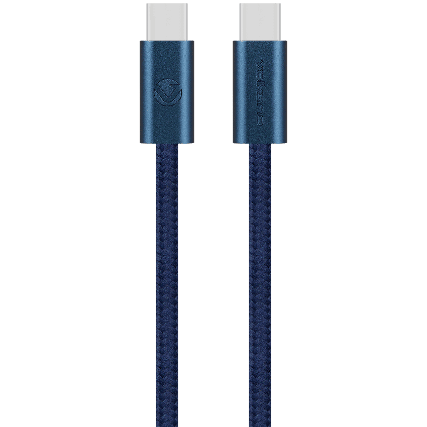 Volkano Weave Series 60w USB C to USB C 1.2m-Black