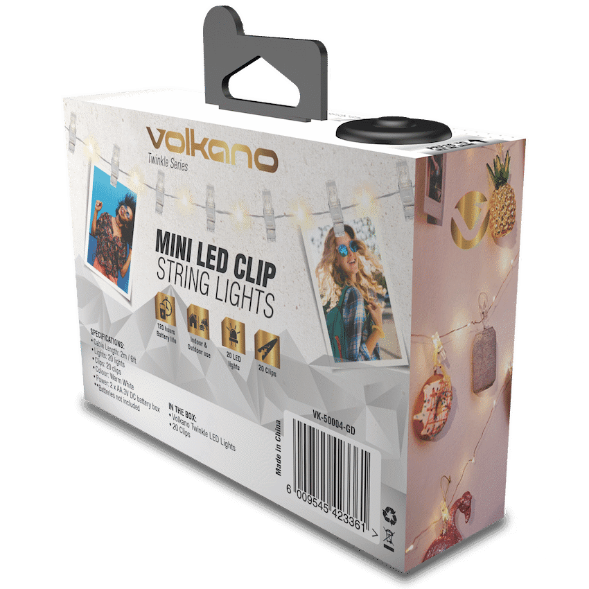 Volkano Twinkle Series Photo Clips with LED Lights