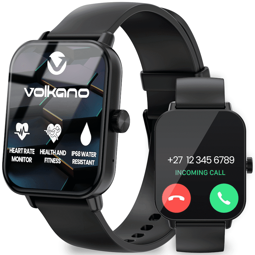Volkano Chroma Series Smartwatch with Black Strap