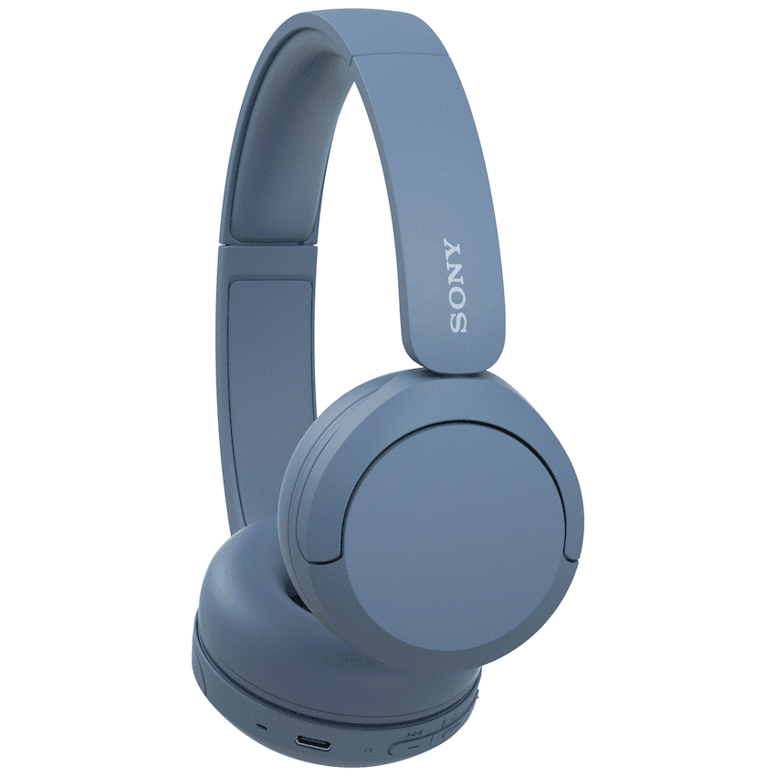 Sony WH-CH520 (Blue) Bluetooth On-Ear Headphones