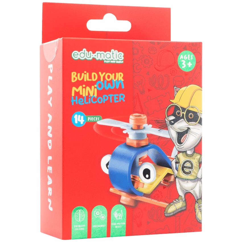Edu-matic Flexi Build Mini Kit - Helicopter - 14 pcs