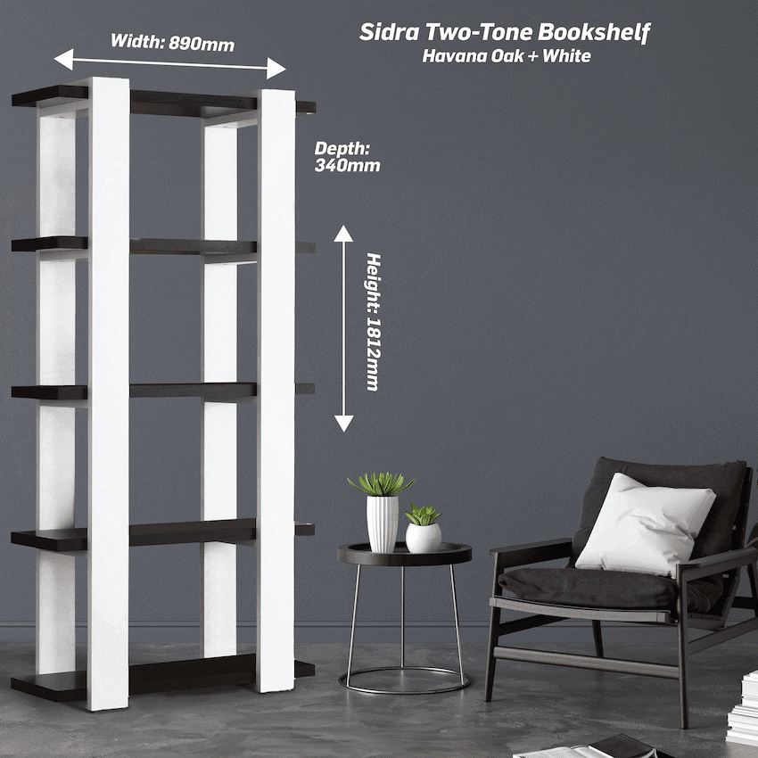 Everfurn Sidra Bookshelf