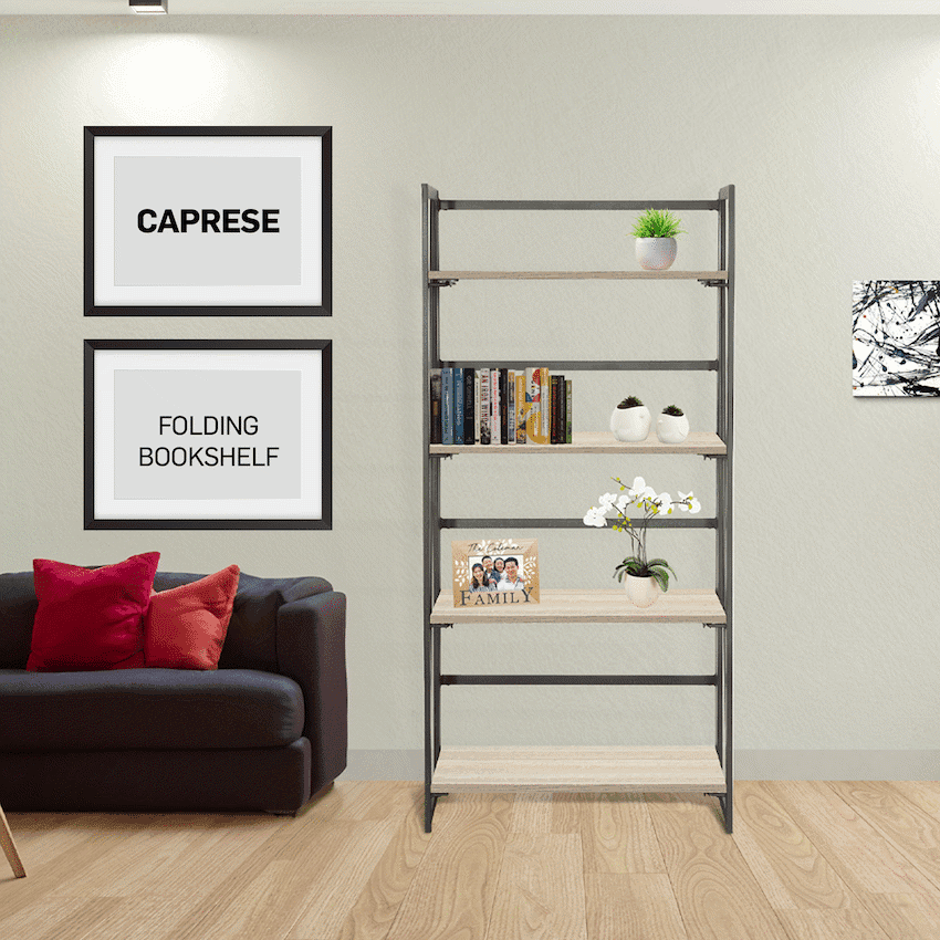 Everfurn Caprese Folding Bookshelf