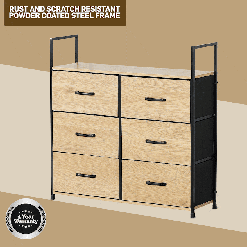 Everfurn Zira Wardrobe Small - Oak