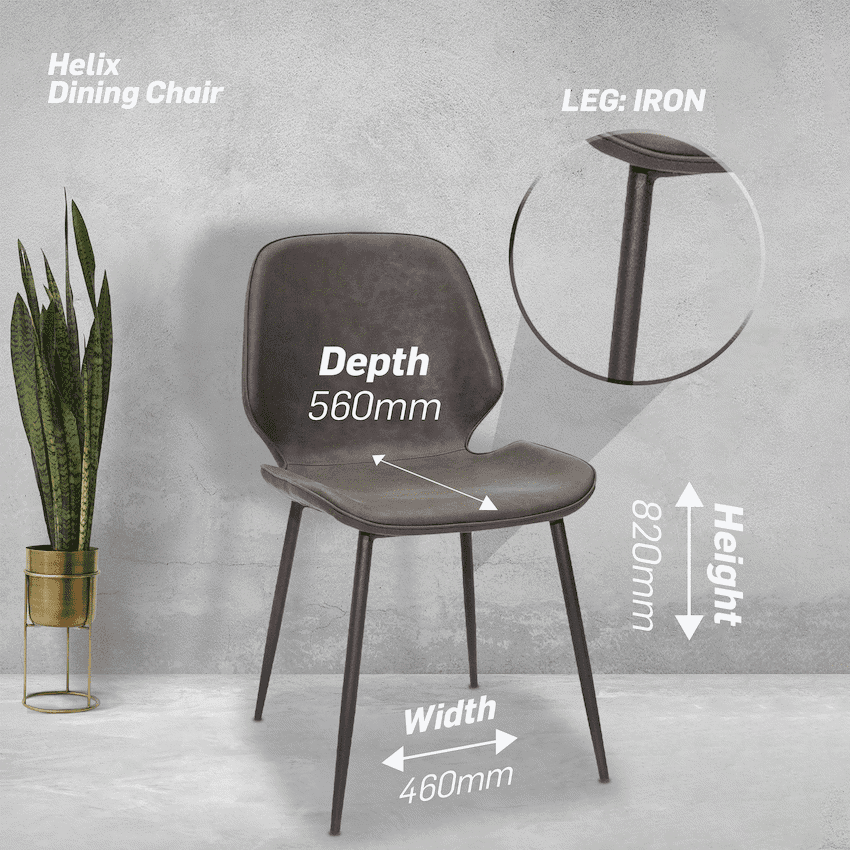 Everfurn Helix Dining Chair - Single