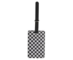 Checkered Luggage Tag