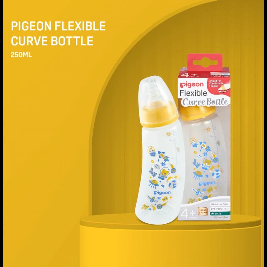 Pigeon Flexible Curve Bottle 250ml - Space