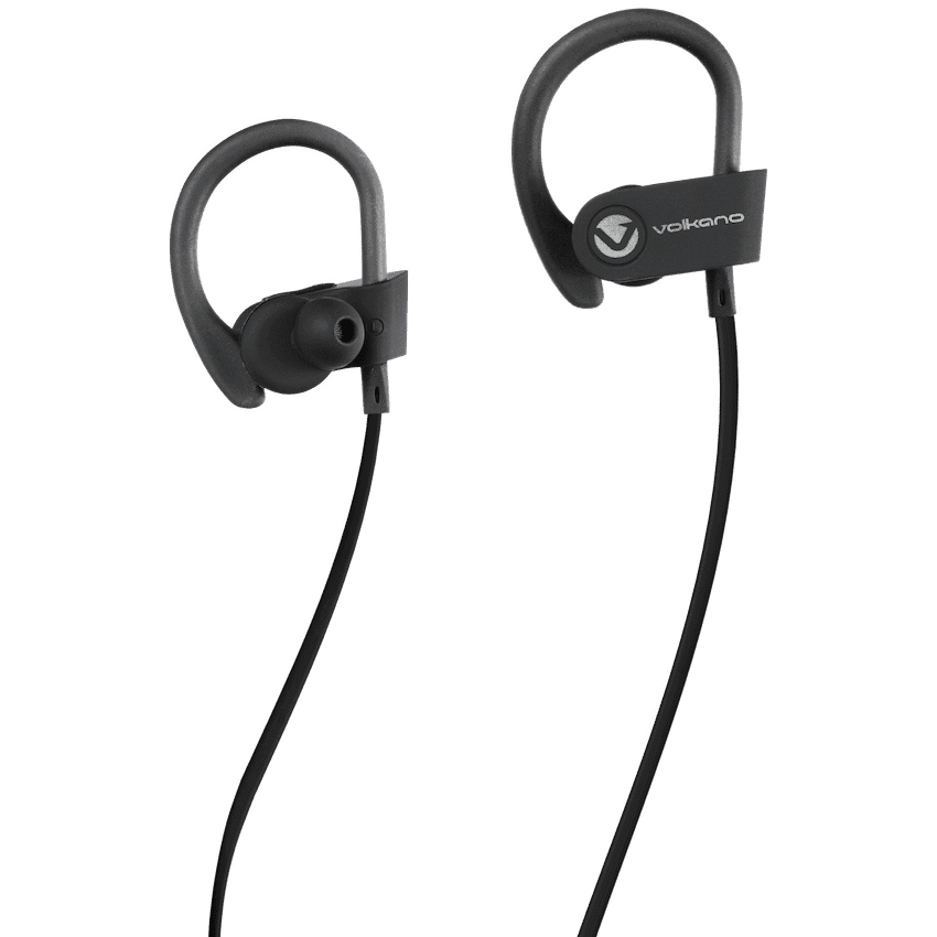 Volkano Race Series Bluetooth Sport Earhook Earphones - Black