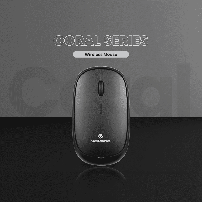 Volkano Coral series Bluetooth Wireless Mouse - Black