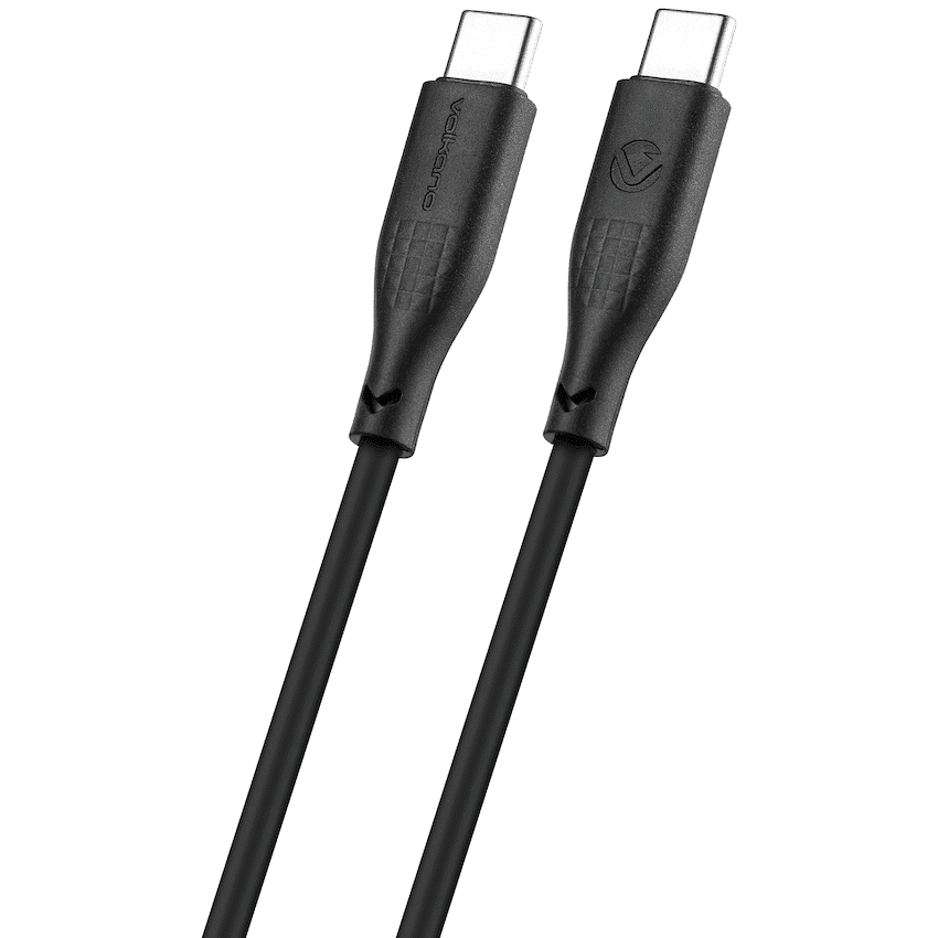 Volkano Nova Series USB C to USB C 100W 1.2m TPE cable-Black
