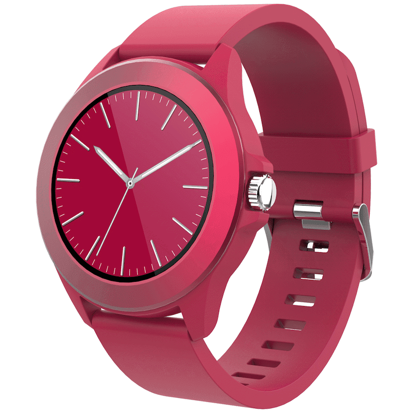 Volkano Splash Series Round Smartwatch - Red
