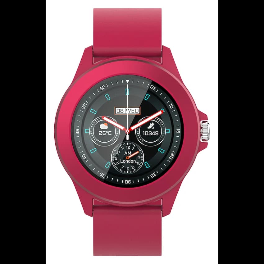 Volkano Splash Series Round Smartwatch - Red