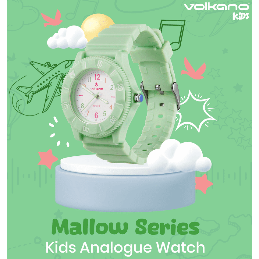 Volkano Mallow Series Kids Analogue Watch - Green