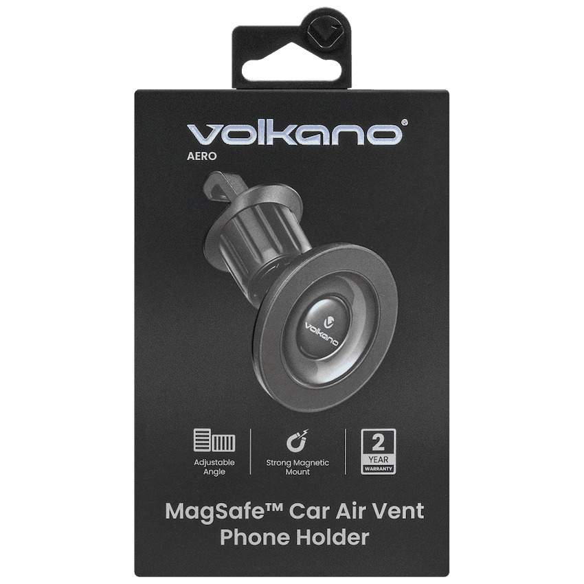 Volkano Aero Series MagSafe Air Vent Car Phone Holder - Black