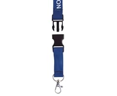 Petersham Lanyard Single Sided with Buckle & Ring