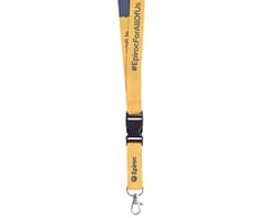 Petersham Lanyard Double Sided with Buckle & Ring