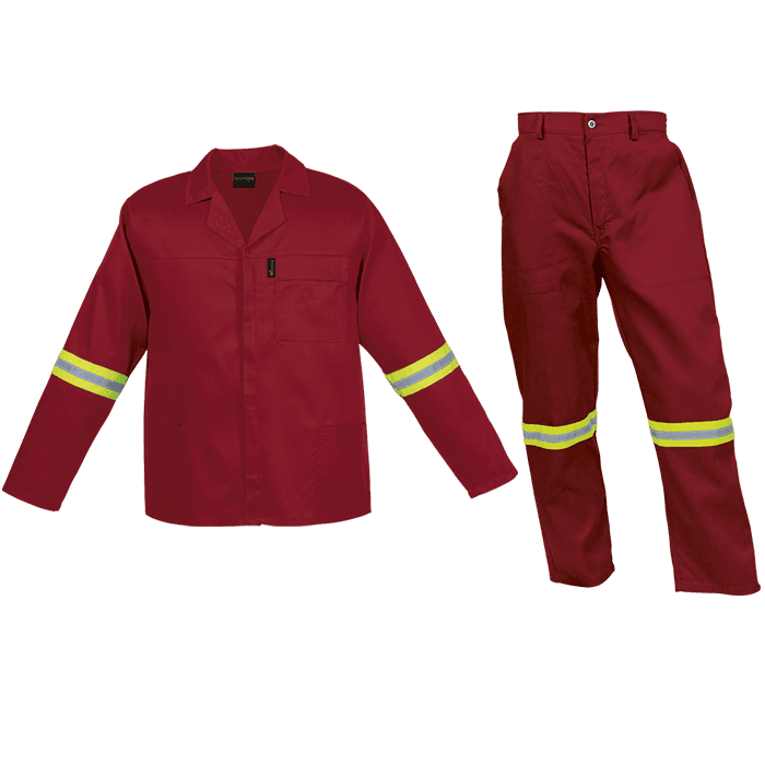 Barron Budget Poly Cotton Conti Suit with Reflective
