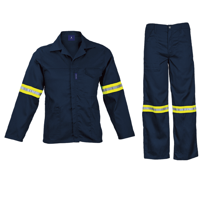 Barron Supreme Poly Cotton Conti Suit with Reflective