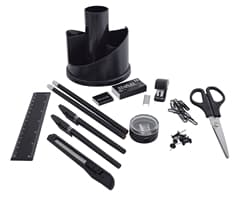 Rotating Desk Organiser with Stationery