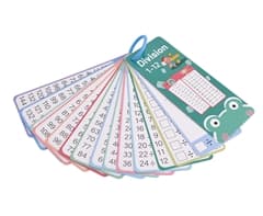 Maths Division Flash Card Set 1-12