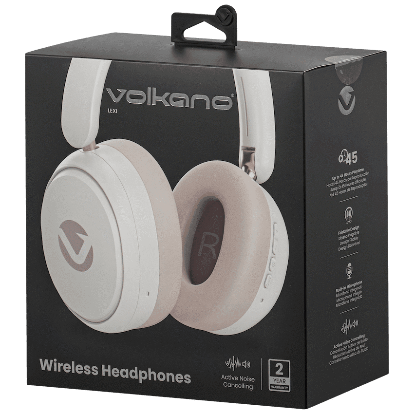 Volkano Lexi Bluetooth Headphone with ANC - Nude