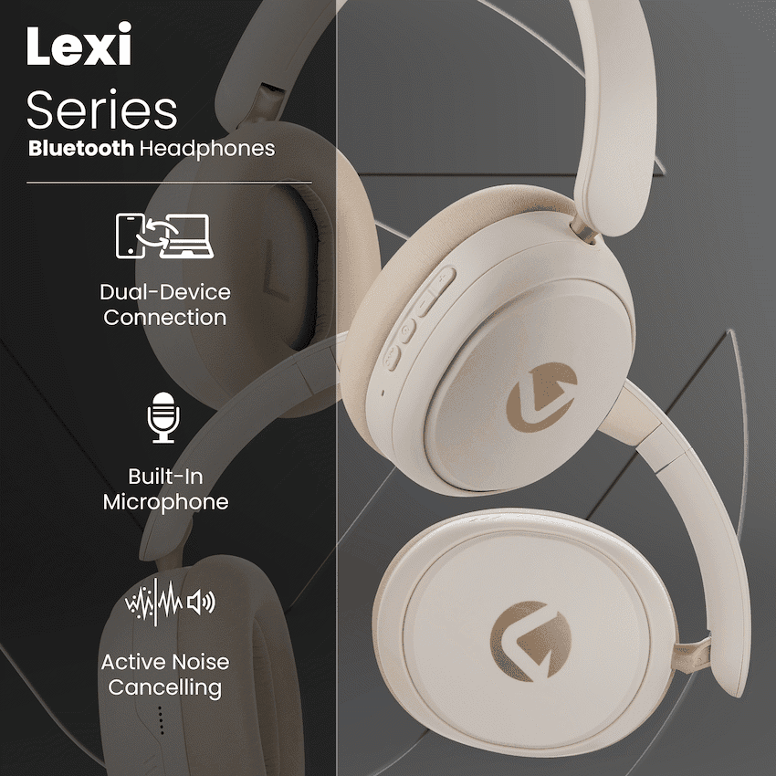 Volkano Lexi Bluetooth Headphone with ANC - Nude